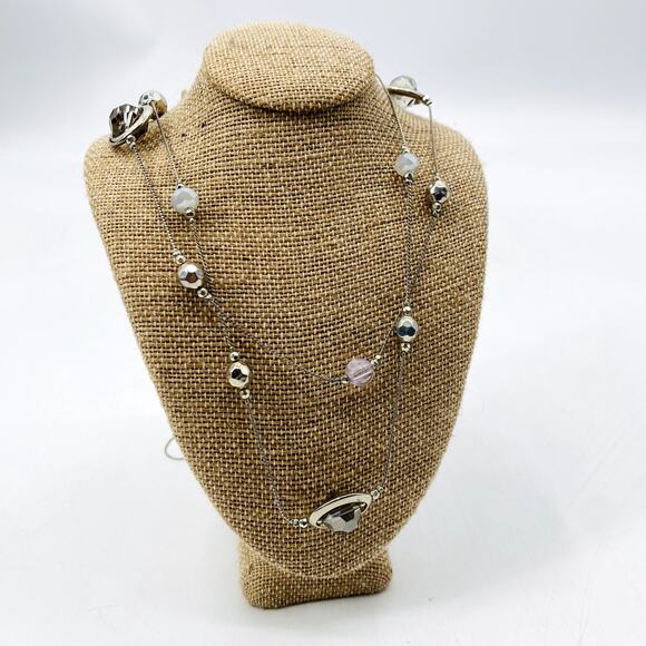 Beaded Bobble Layered Necklace - Picture 1 of 3